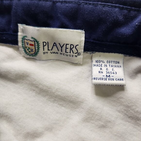 VTG Players Van Heusen Polo Shirt Mens Size M Stripe Short Sleeve Cotton - Picture 6 of 7